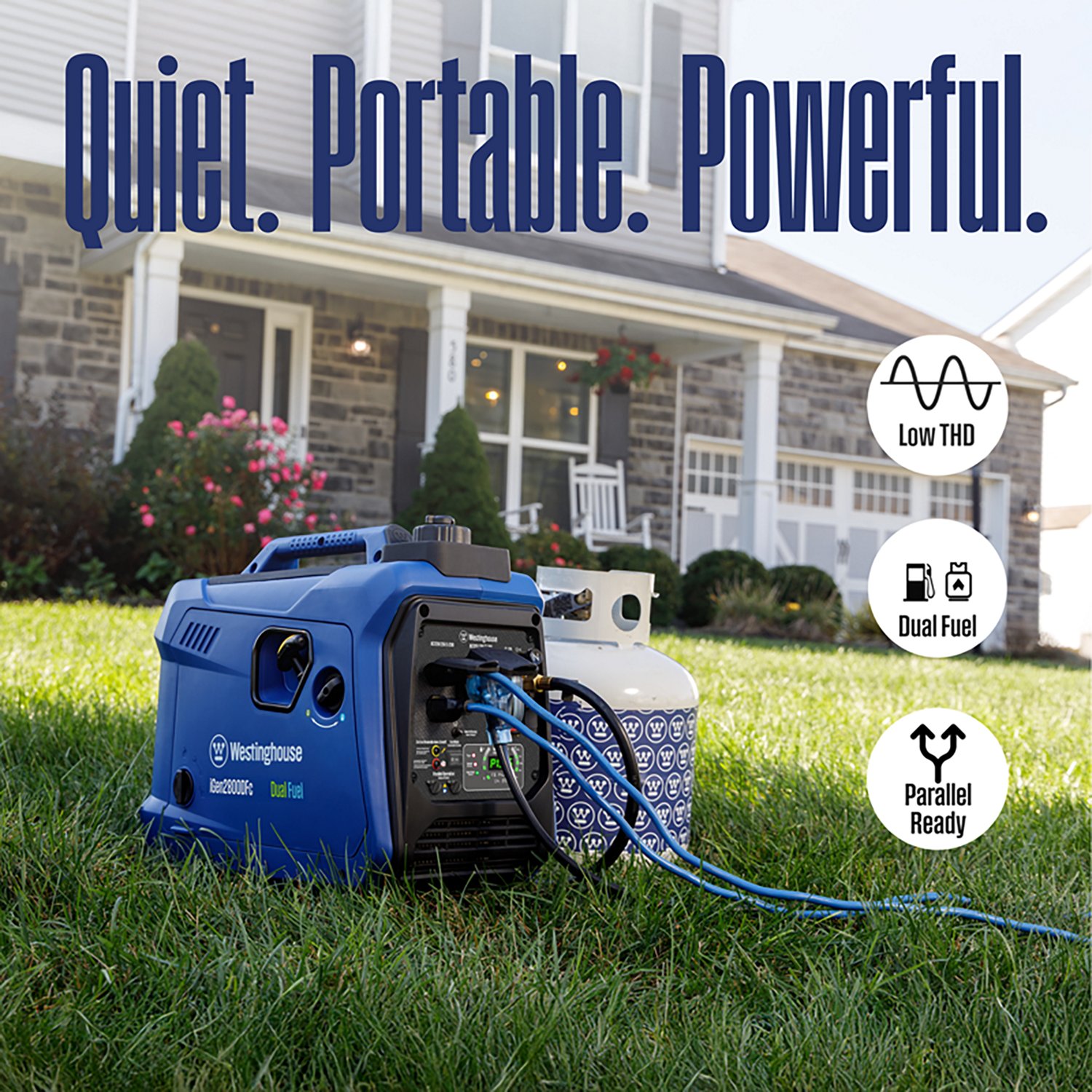 Westinghouse 2,800W Gas and Propane Dual Fuel Inverter Generator with Recoil Start - view number 4