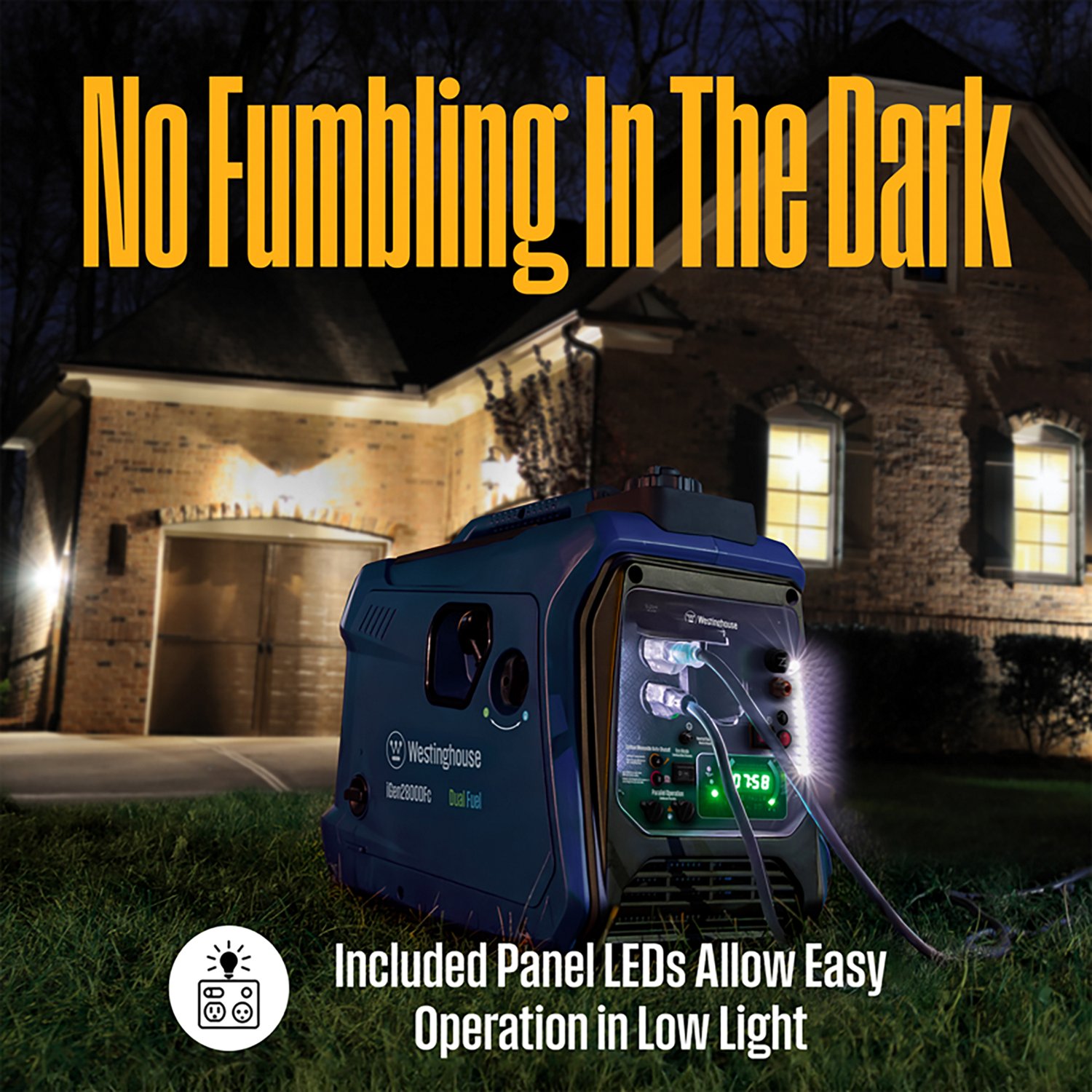 Westinghouse 2,800W Gas and Propane Dual Fuel Inverter Generator with Recoil Start - view number 6