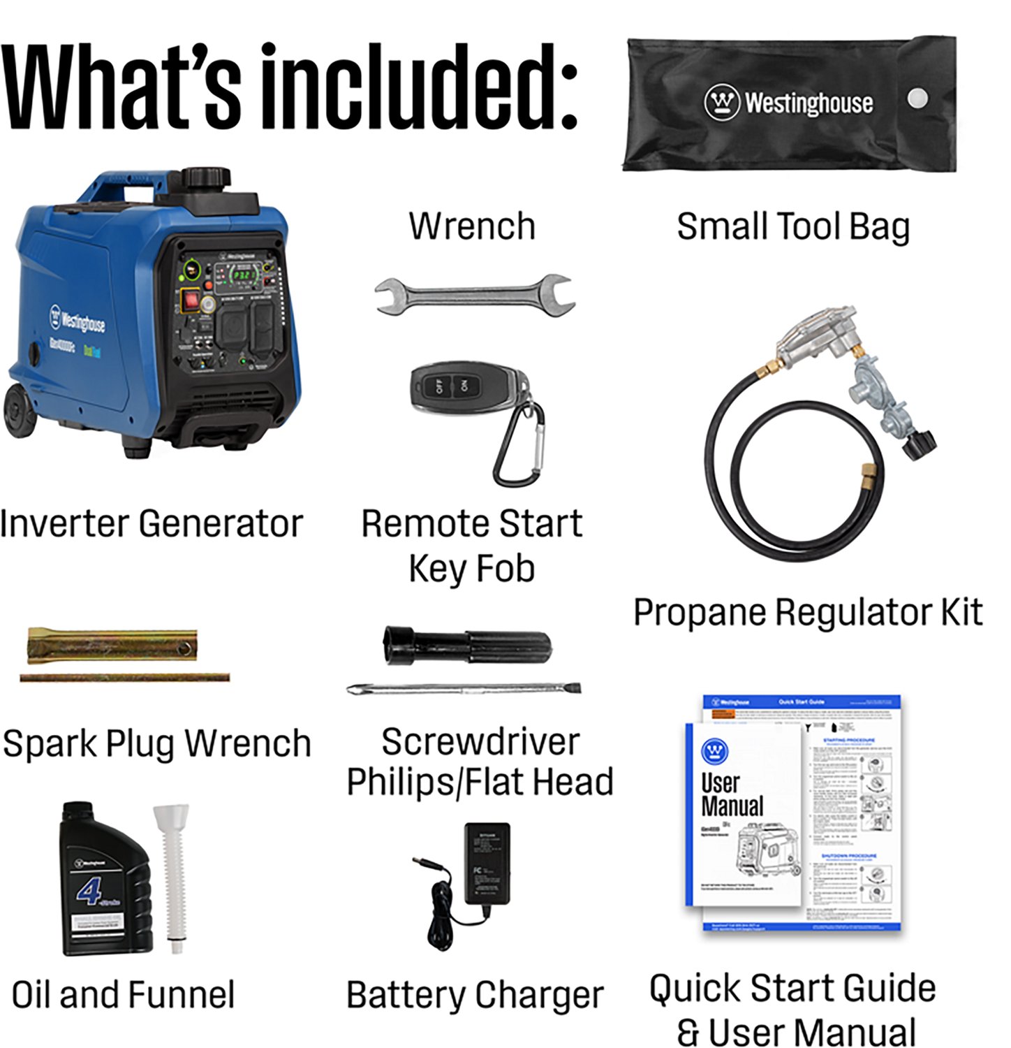 Westinghouse 4,000W Gas and Propane Dual Fuel Inverter Generator with Remote Electric Start - view number 8