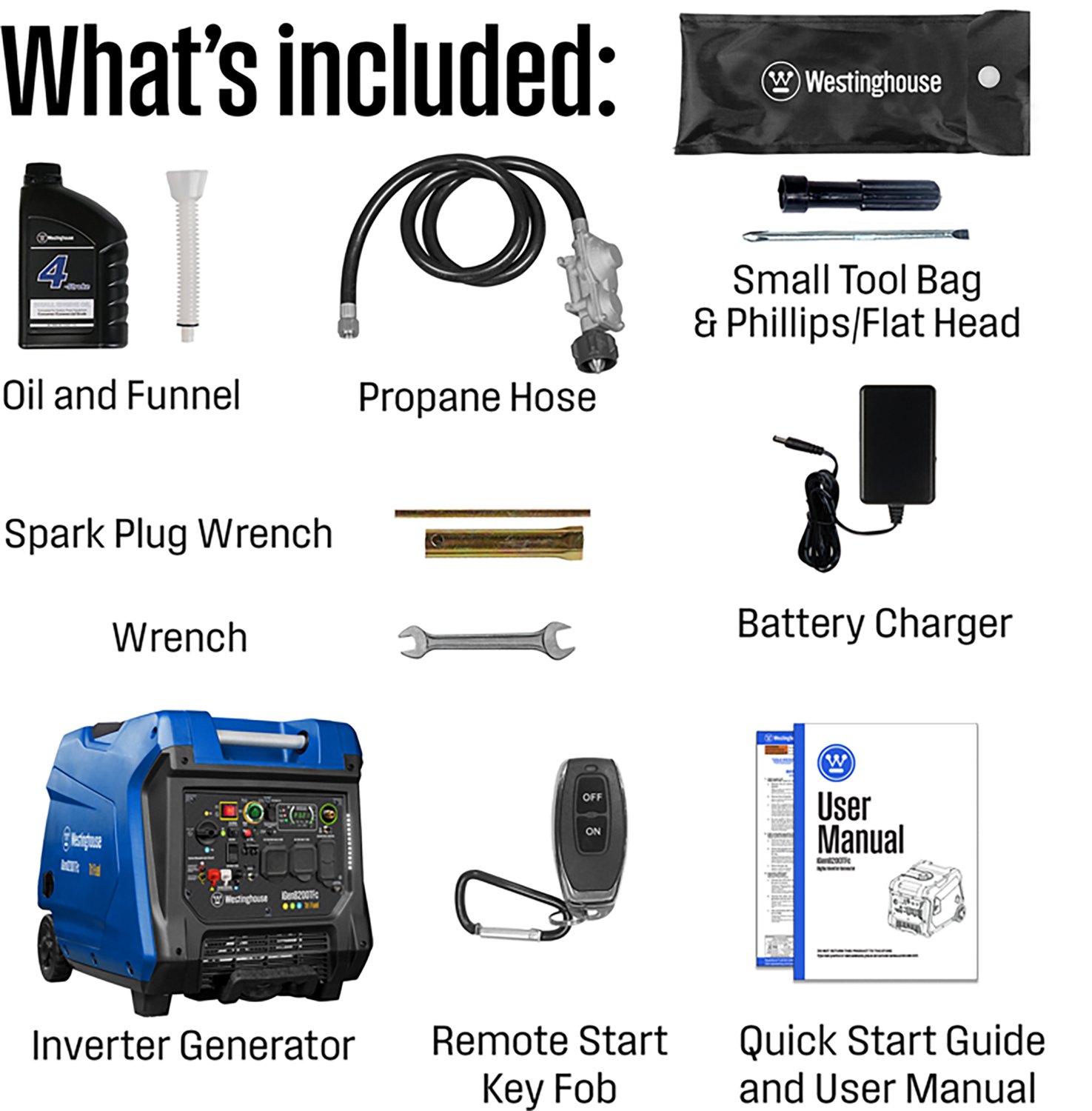 Westinghouse 8,200W Gas, Propane, Natural Gas Tri-Fuel Inverter Generator with Remote Electric Start - view number 8