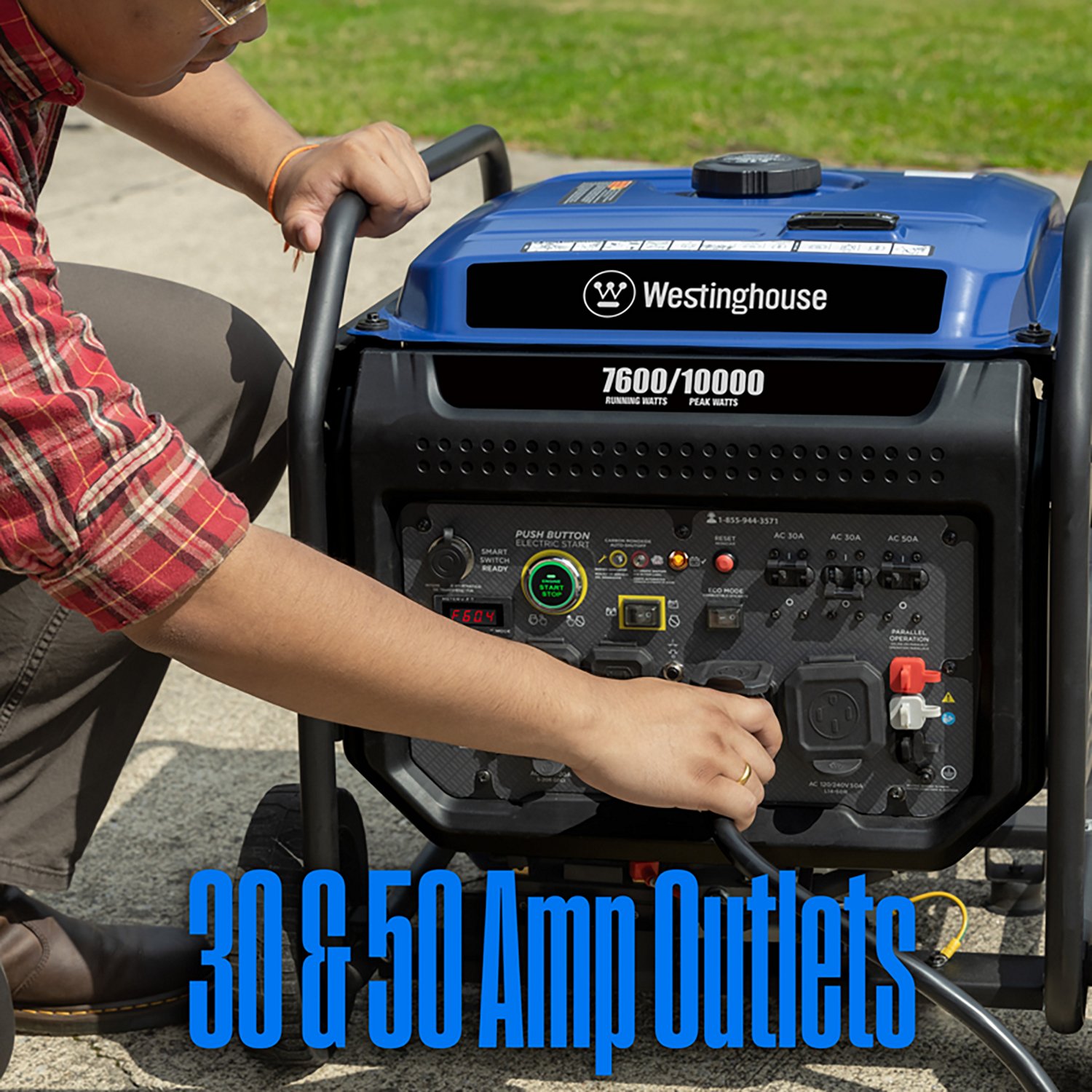 Westinghouse 10,000W Gas Powered Portable Inverter Generator with Remote Electric Start - view number 6