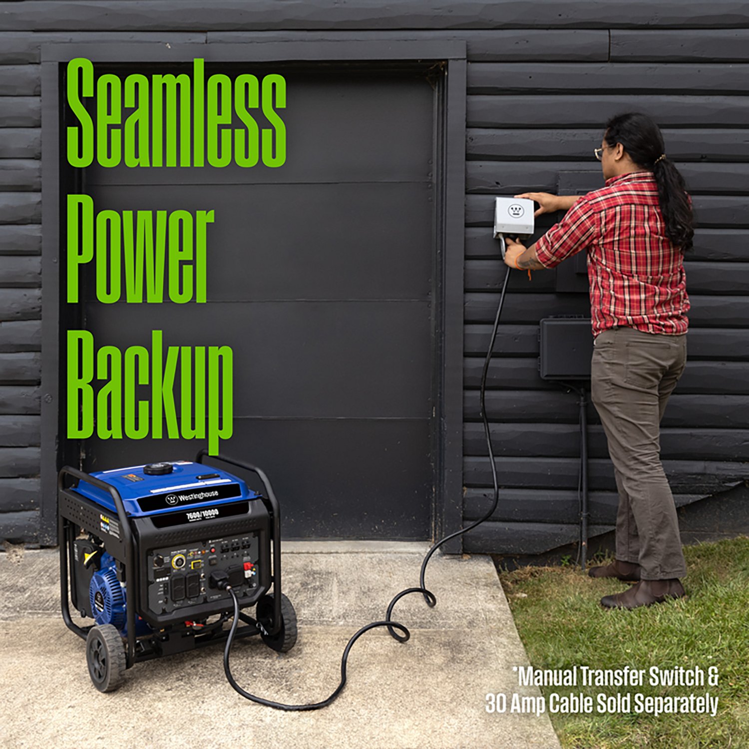 Westinghouse 10,000W Gas Powered Portable Inverter Generator with Remote Electric Start - view number 7