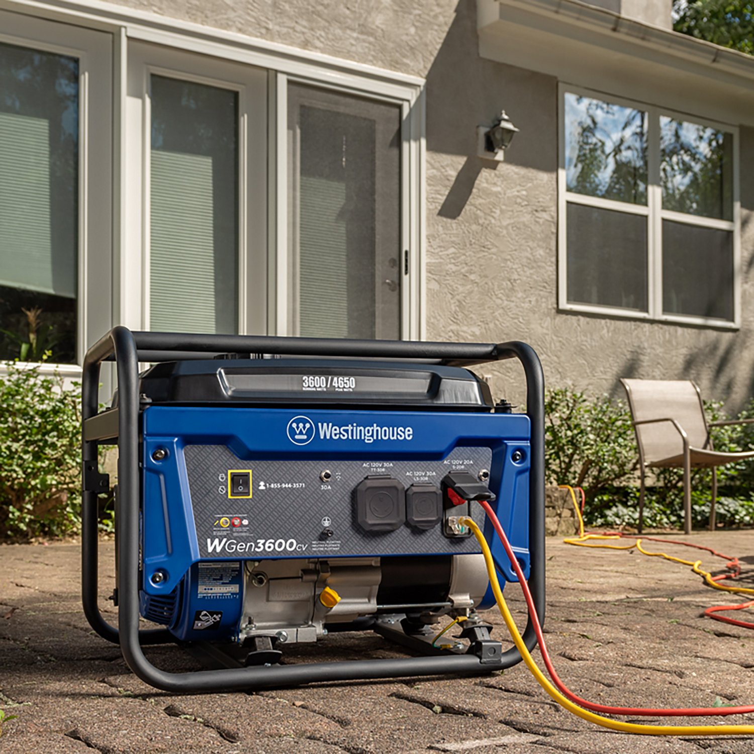 Westinghouse 4650/3600W Gas Powered Portable Generator with Recoil Start - view number 3