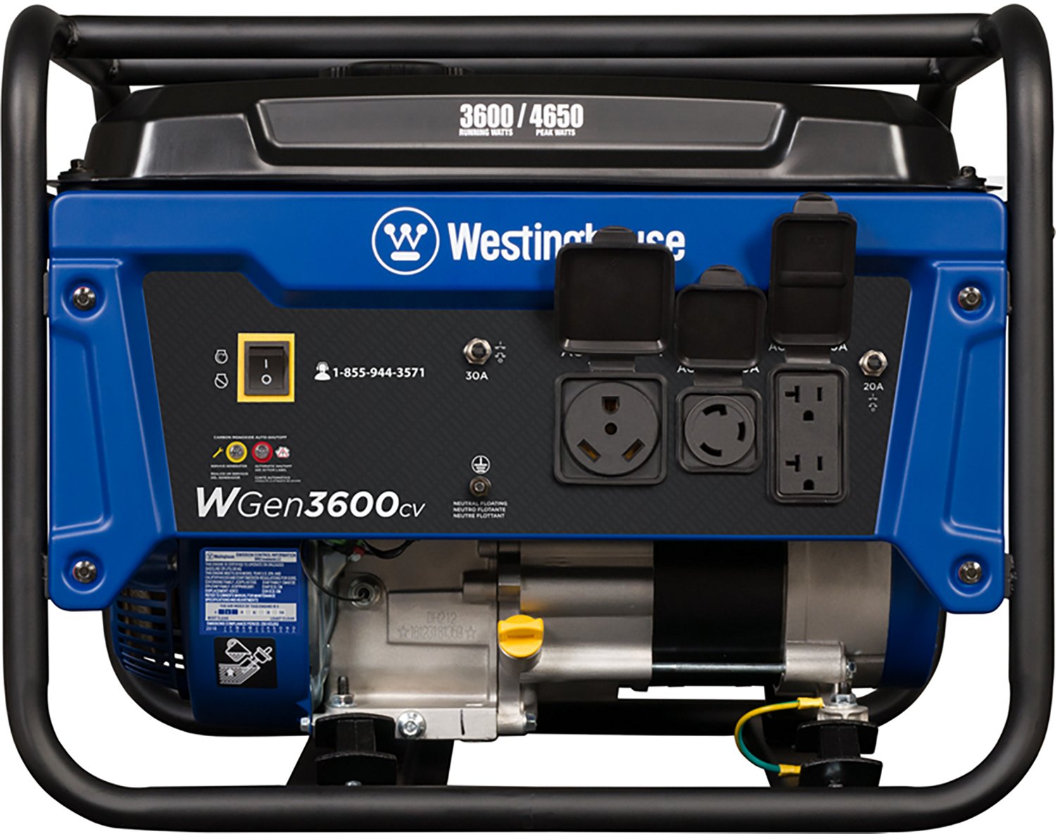 Westinghouse 4650/3600W Gas Powered Portable Generator with Recoil Start - view number 7