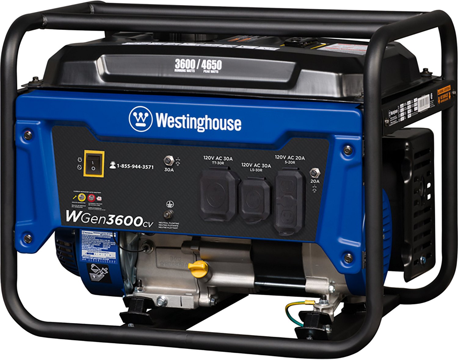 Westinghouse 4650/3600W Gas Powered Portable Generator with Recoil Start - view number 8