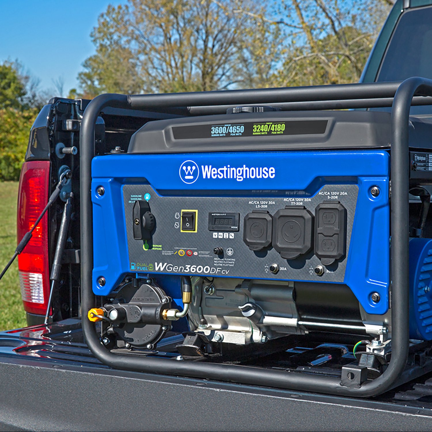 Westinghouse 4650/3600W Dual Fuel Portable Generator with Recoil Start - view number 3
