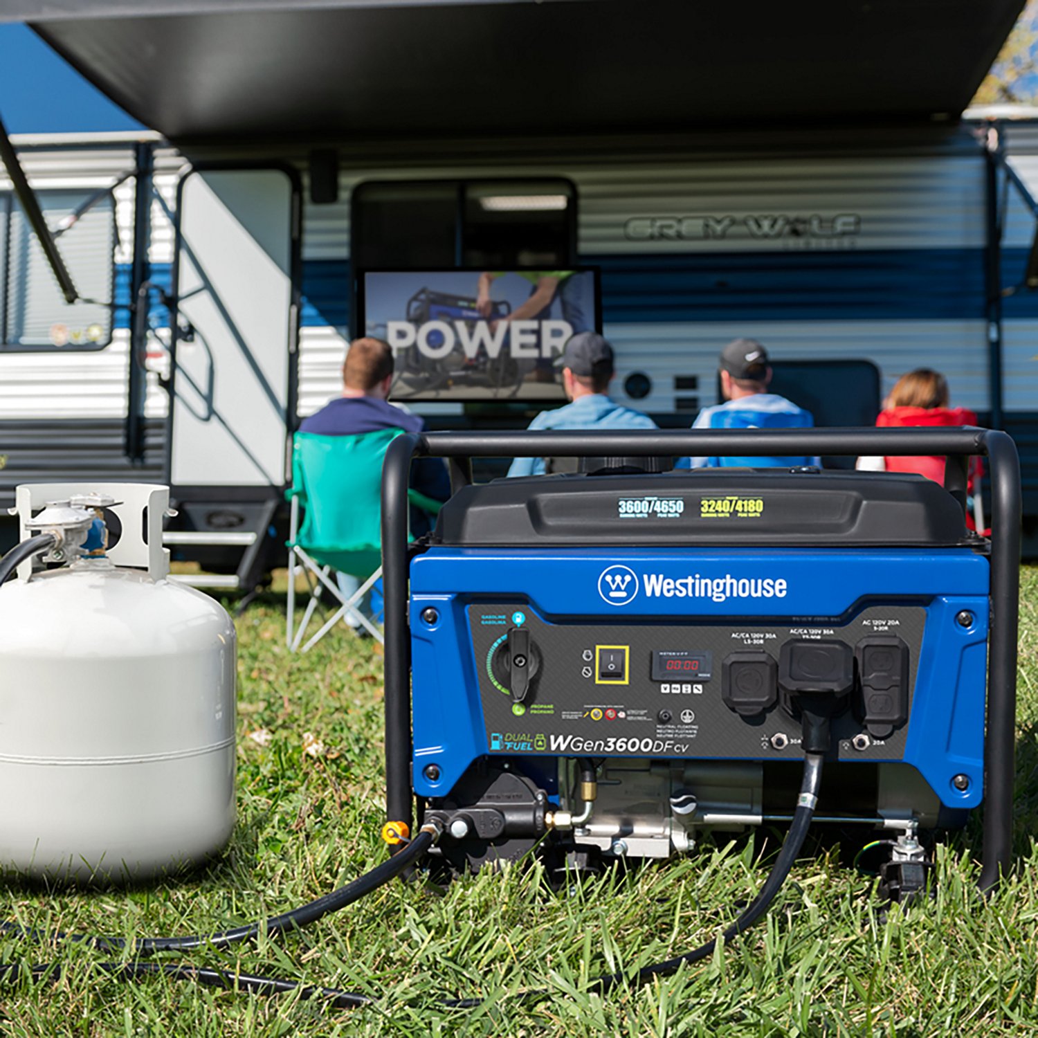 Westinghouse 4650/3600W Dual Fuel Portable Generator with Recoil Start - view number 4