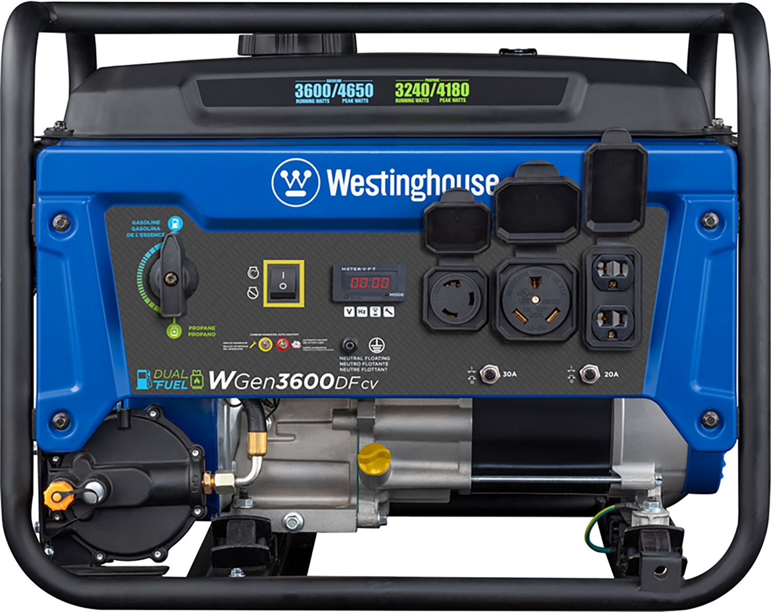 Westinghouse 4650/3600W Dual Fuel Portable Generator with Recoil Start - view number 7