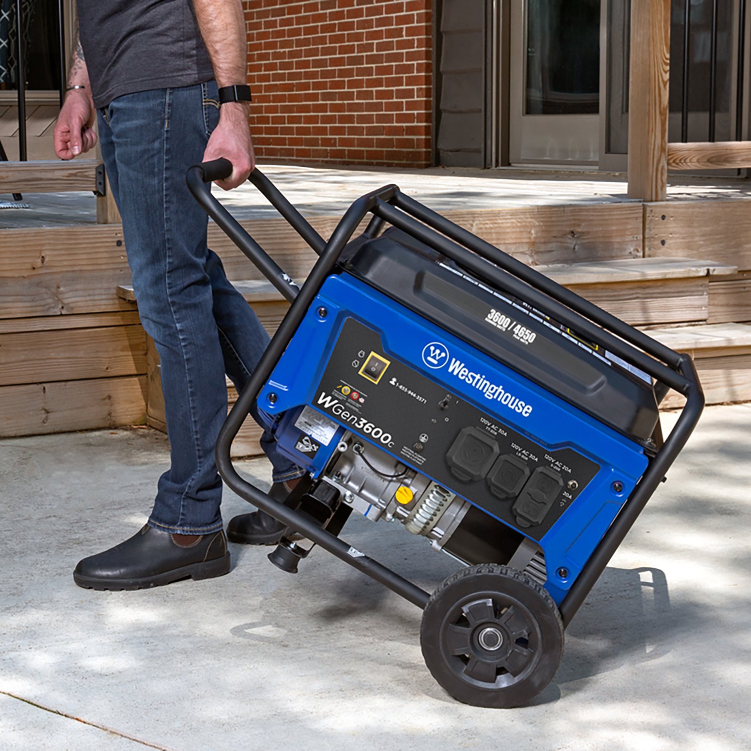 Westinghouse 4650/3600W Gas Powered Portable Generator - view number 4