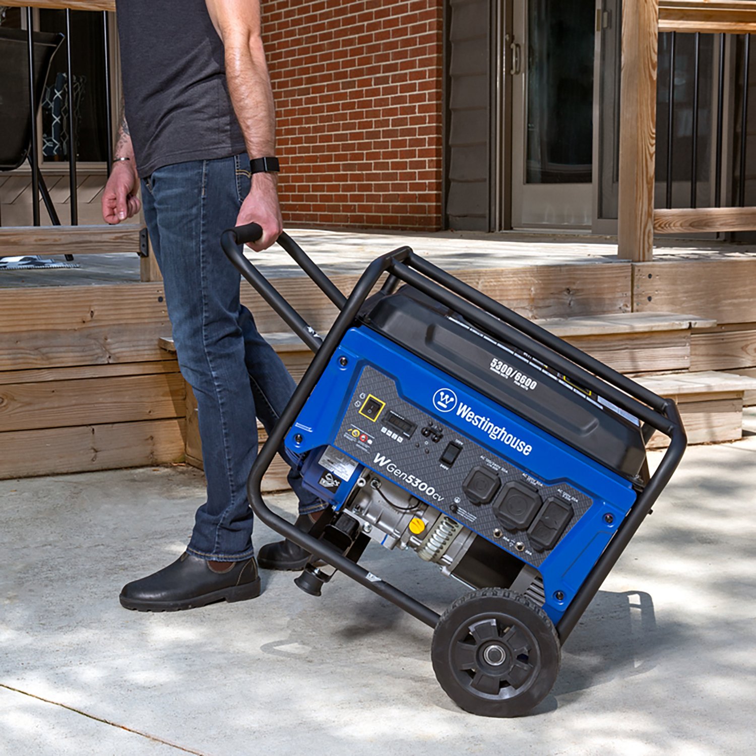 Westinghouse 6600/5300W Gas Powered Portable Generator with Recoil Start - view number 4