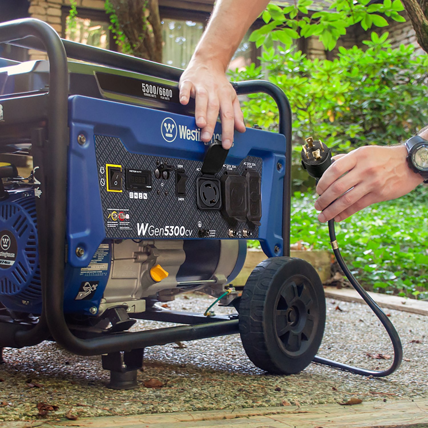 Westinghouse 6600/5300W Gas Powered Portable Generator with Recoil Start - view number 5
