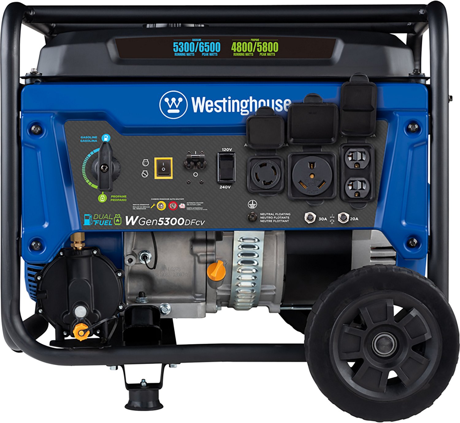 Westinghouse 6500/5300W Dual Fuel Portable Generator with Recoil Start - view number 7