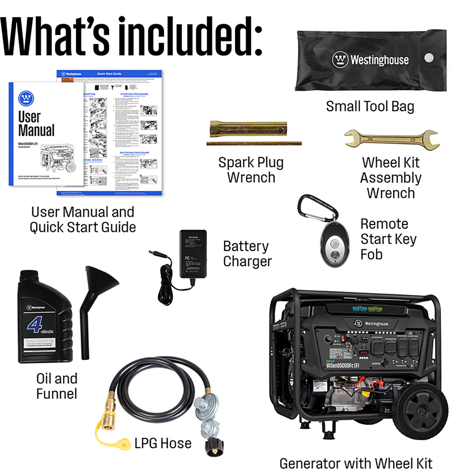 Westinghouse 12500/9500W Dual Fuel EFI Portable Generator with Remote Electric Start - view number 8
