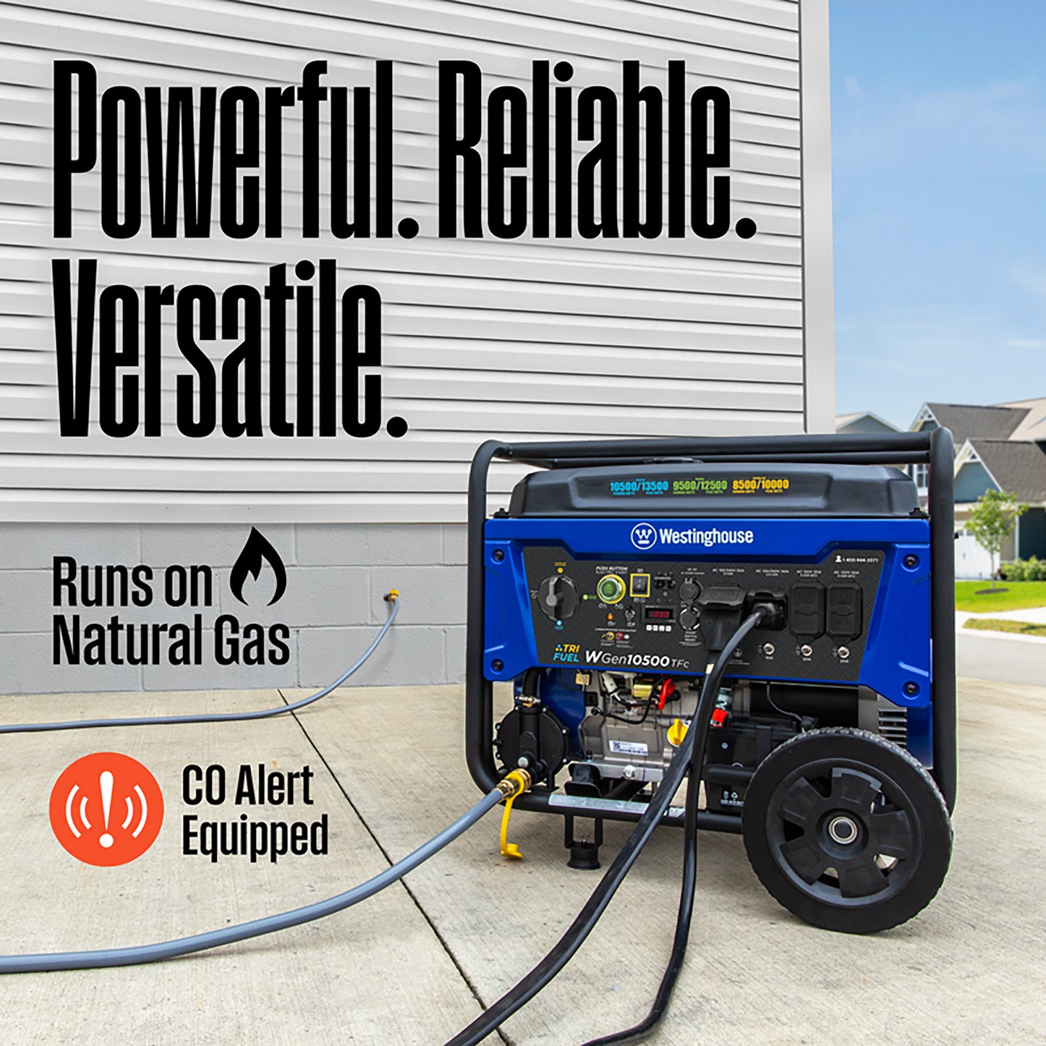Westinghouse 13500/11500W Tri-Fuel Portable Generator with Remote Electric Start - view number 4