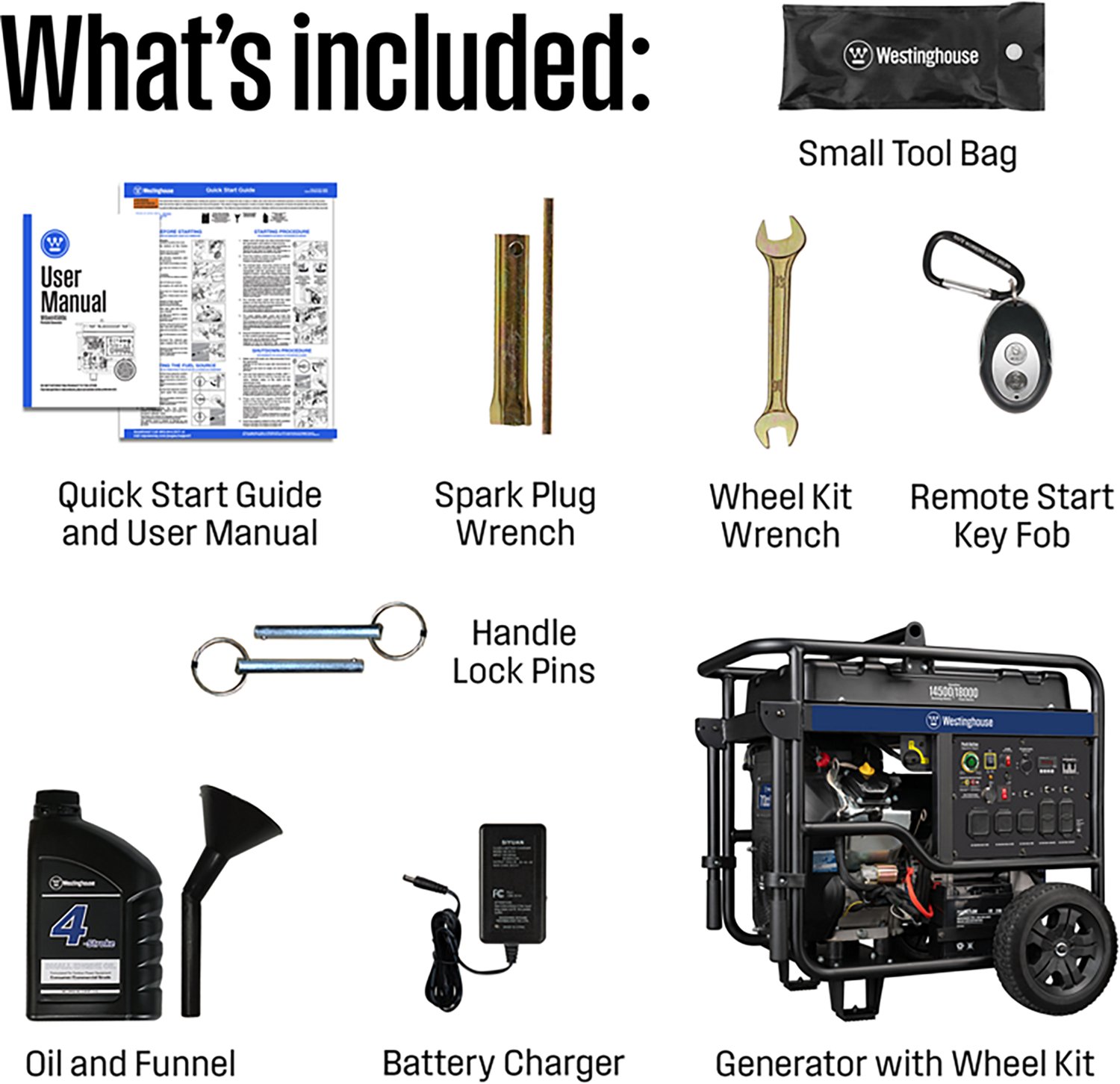 Westinghouse 18000/14500W Gas Powered Portable Generator with Remote Electric Start - view number 8