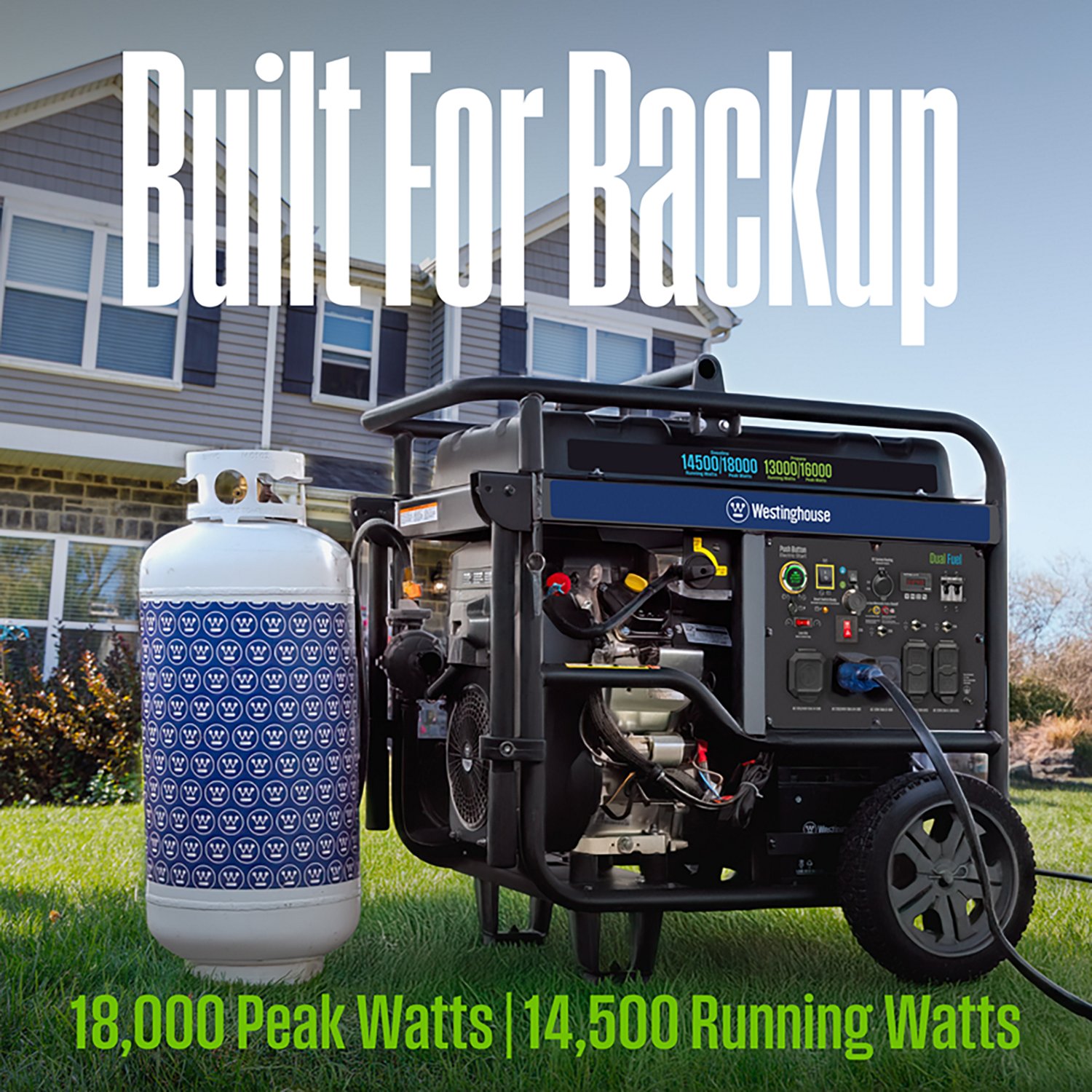 Westinghouse 18000/14500W Dual Fuel Portable Generator with Remote Electric Start - view number 5