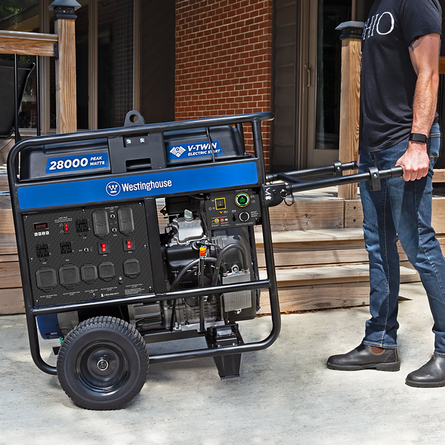 Westinghouse 28000/20000W Gas Powered Portable Generator with Remote Electric Start - view number 5