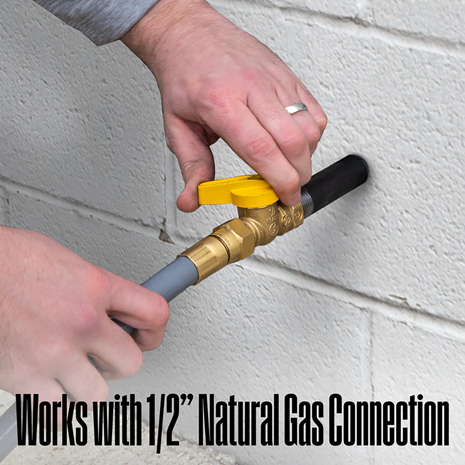 Westinghouse 25 ft 1/2 in Natural Gas Hose with Adapter - view number 7