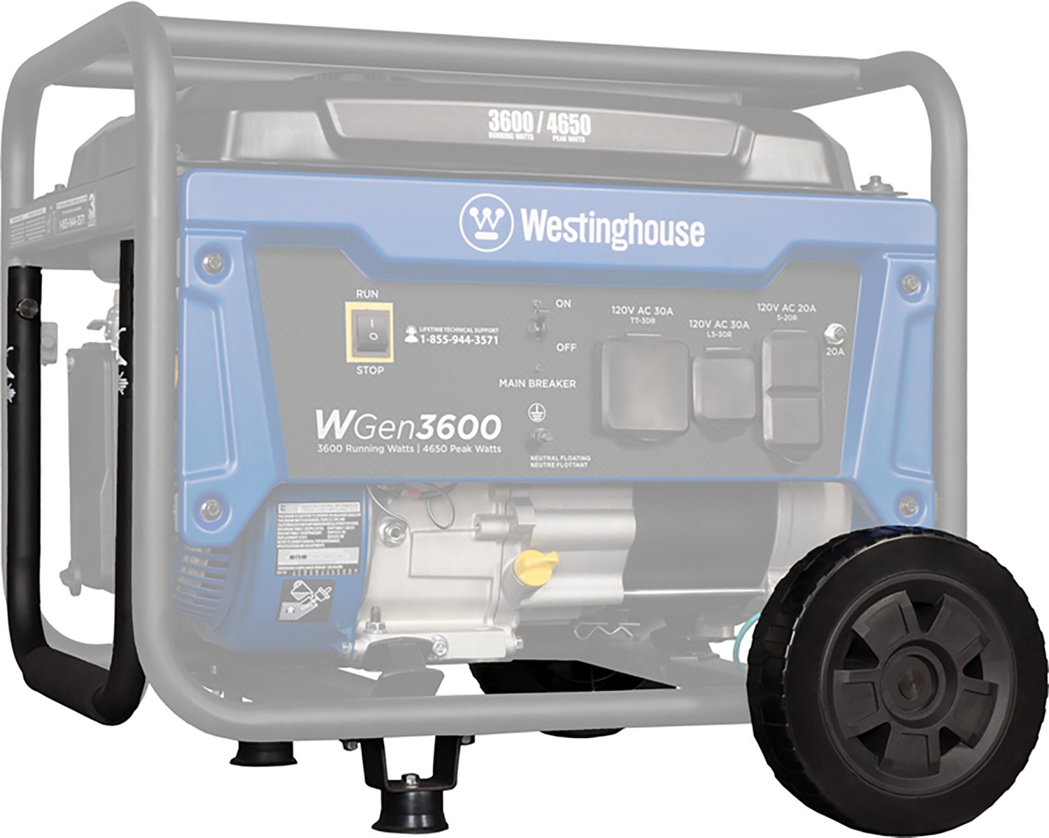 Westinghouse WGen3600 Series Portable Generator Wheel and Foldable Handle Kit - view number 2