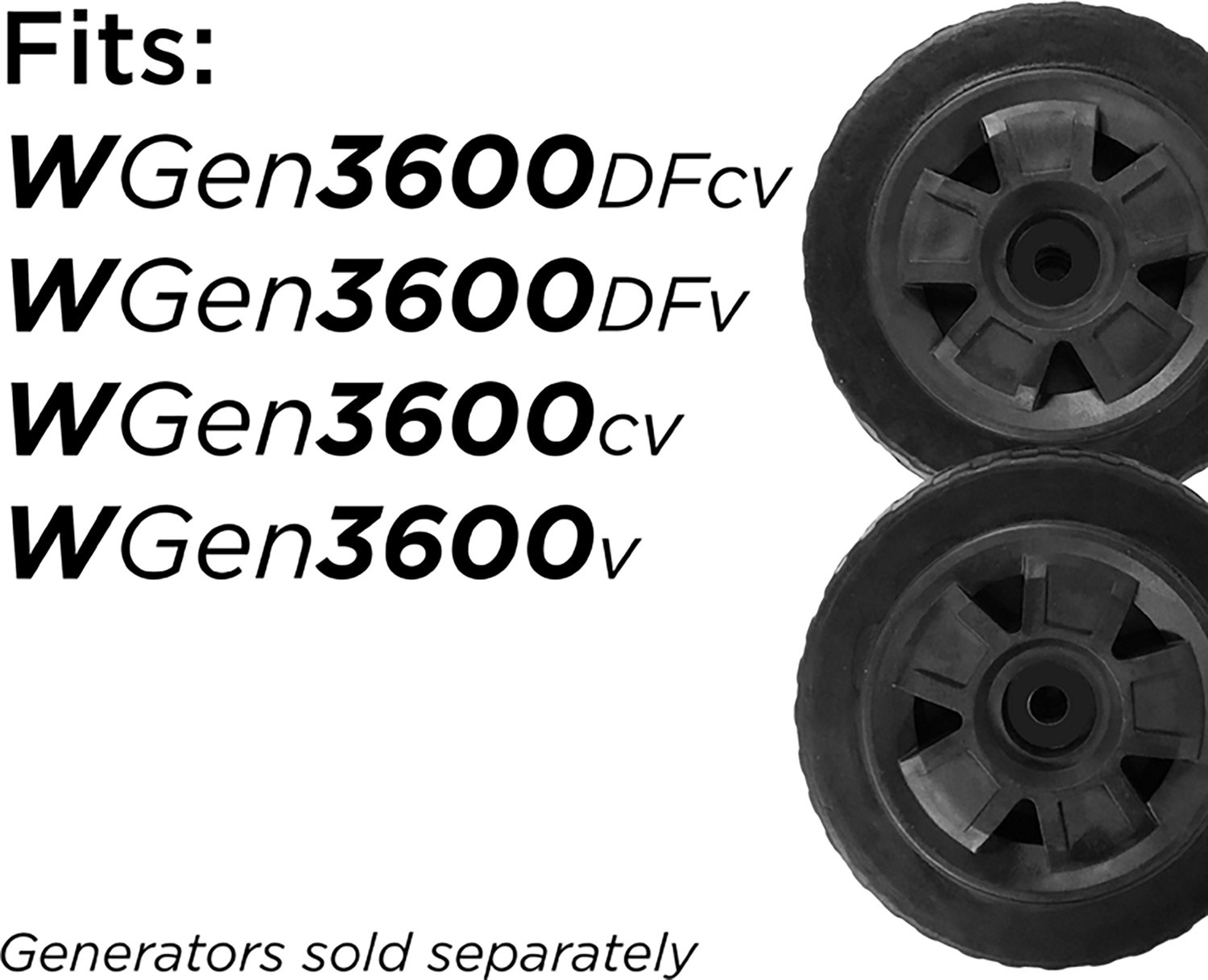 Westinghouse WGen3600 Series Portable Generator Wheel and Foldable Handle Kit - view number 3