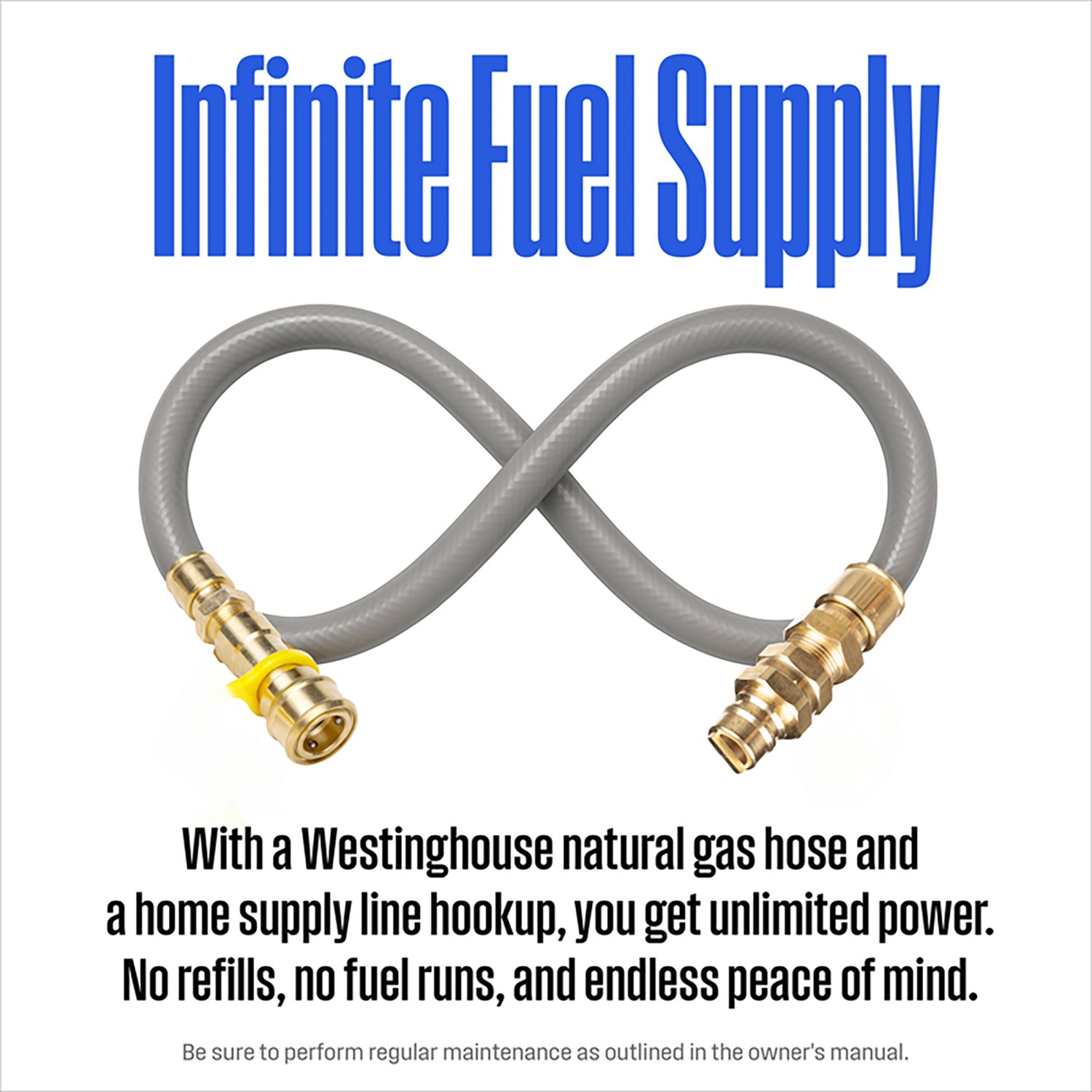 Westinghouse 25 ft 3/4 in Natural Gas Hose with Adapter - view number 6
