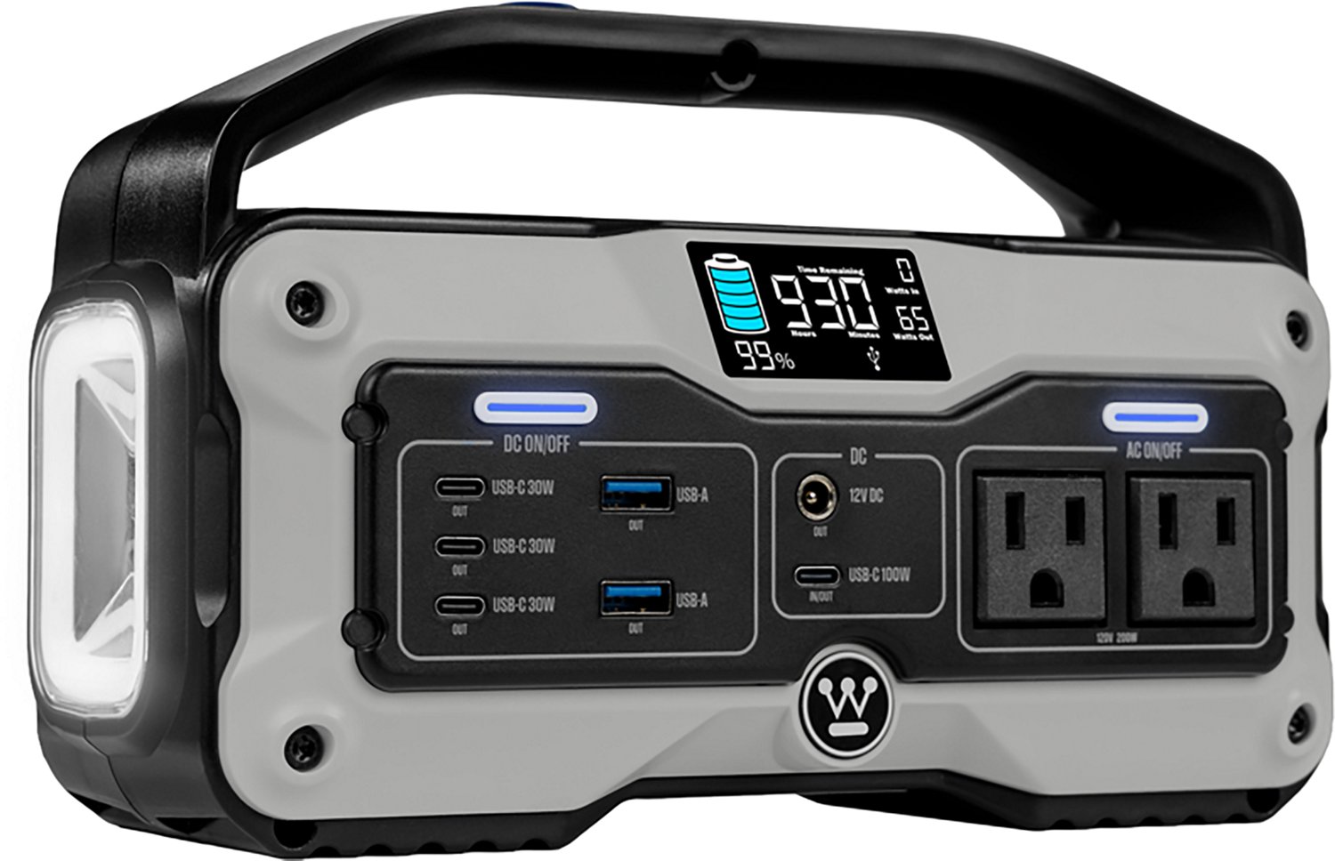 Westinghouse 400W Lithium-ion Portable Power Station with LED Display and Flashlight