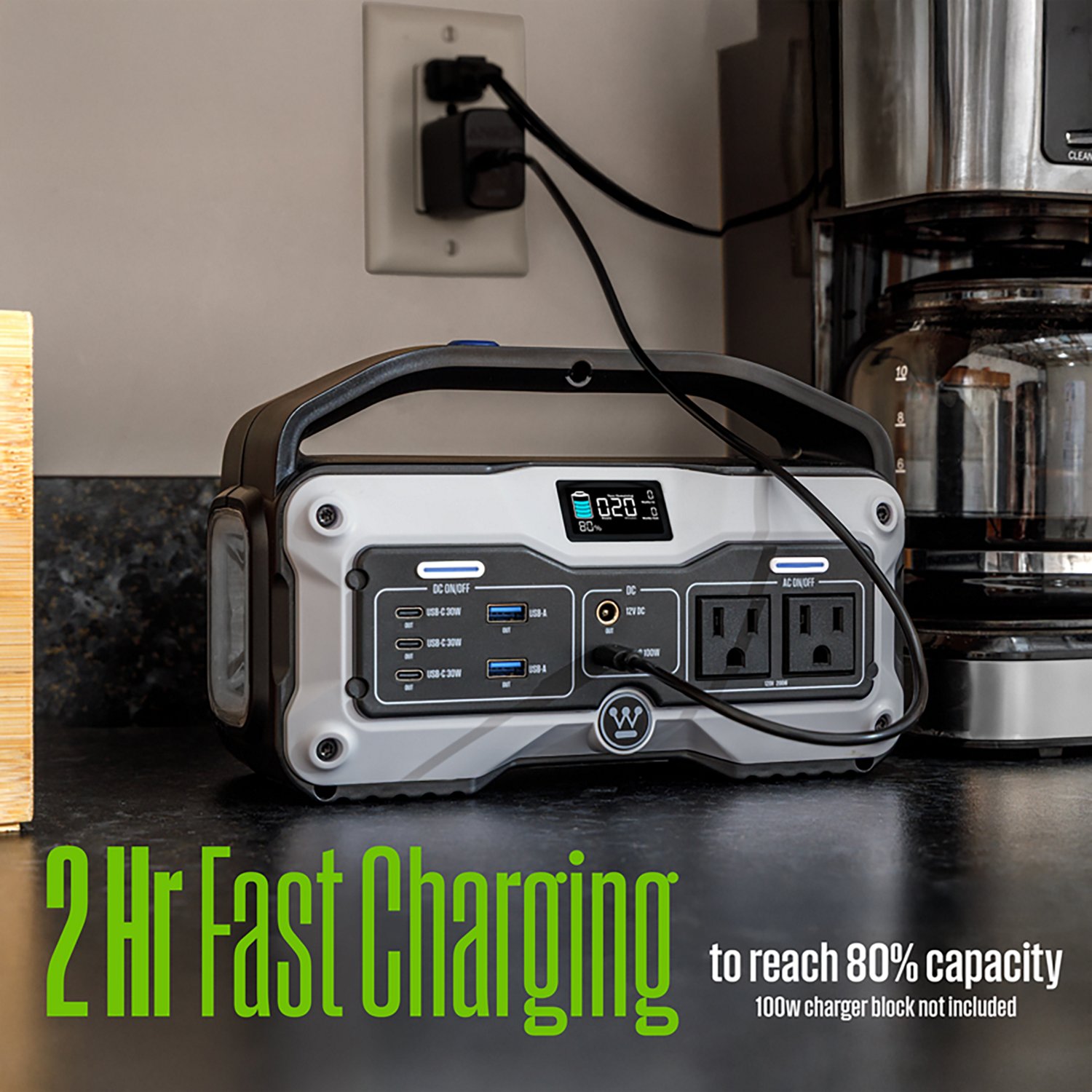 Westinghouse 400W Lithium-ion Portable Power Station with LED Display and Flashlight - view number 7