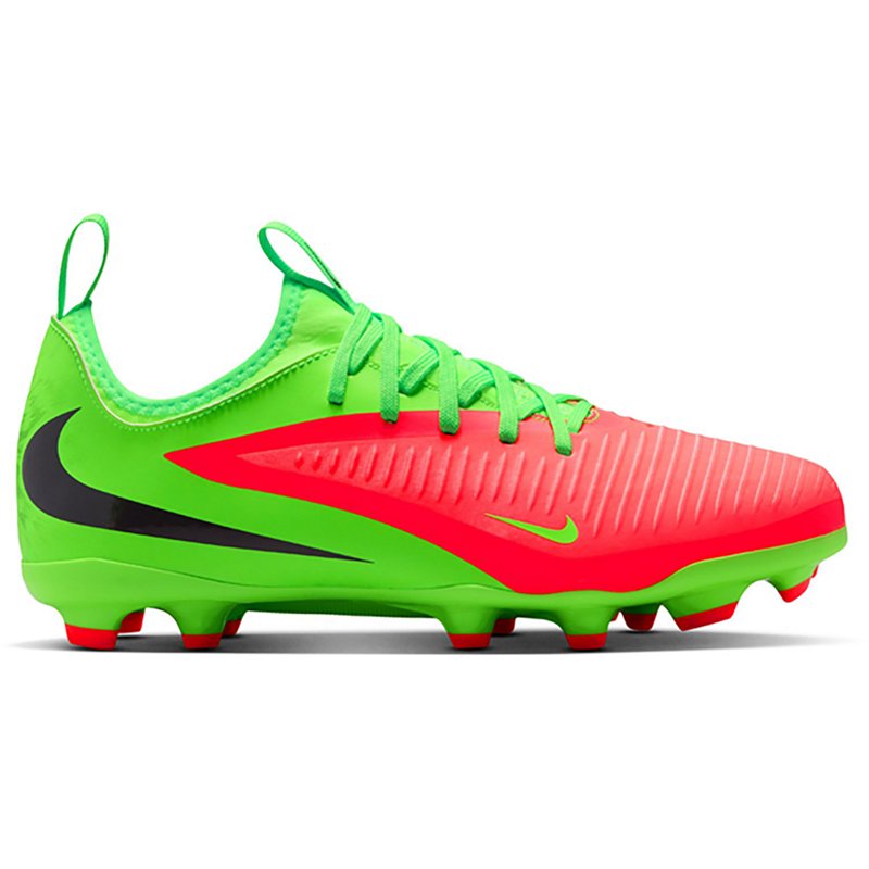 Nike Kids' Phantom 6 Academy Erling Haaland FG Soccer Cleats, Red/Green