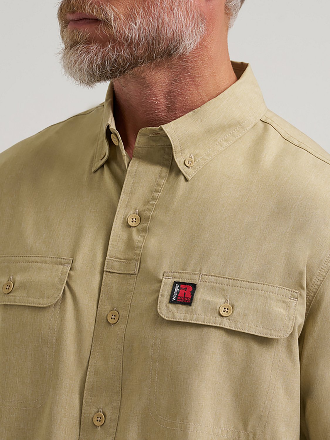 Wrangler Riggs Workwear Men's Vented Long Sleeve Work Shirt - view number 3
