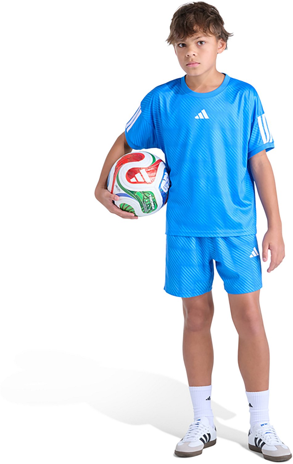 adidas Boys' All Over Print World Soccer Shorts 5 in. - view number 3