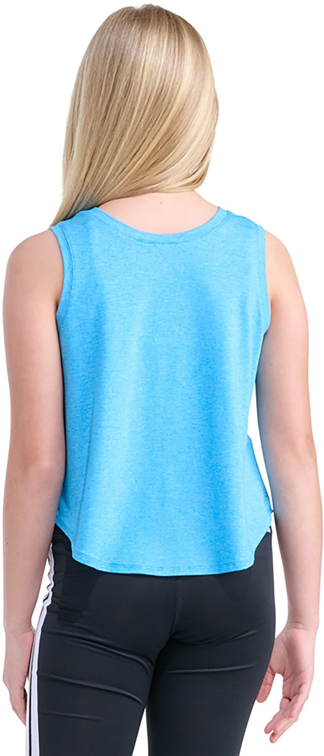 adidas Girls' Mélange Flounce Tank Top - view number 2