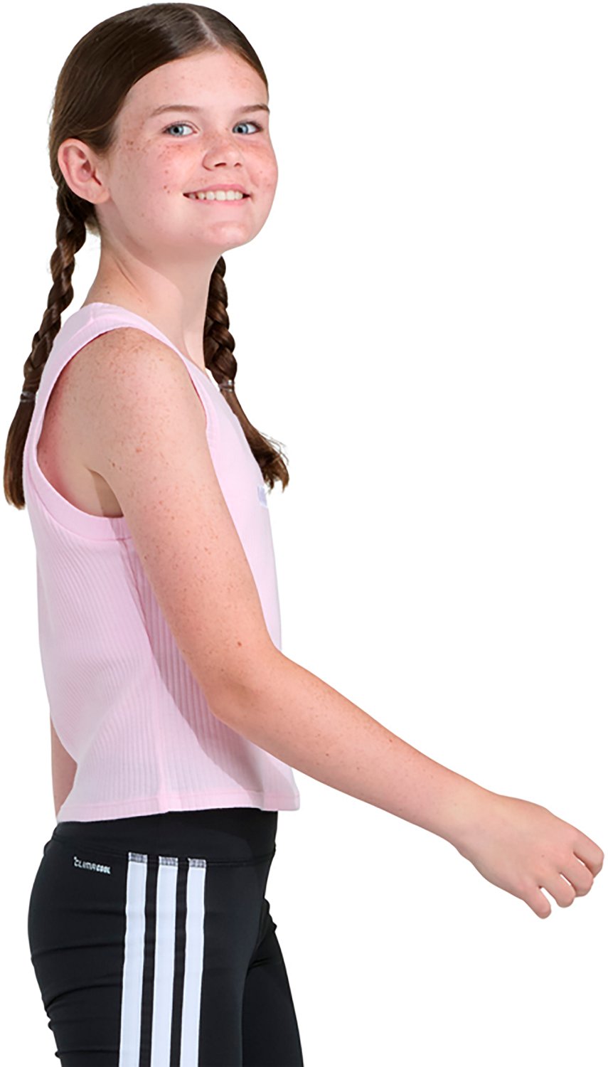 adidas Girls' Rib Tank Top - view number 3