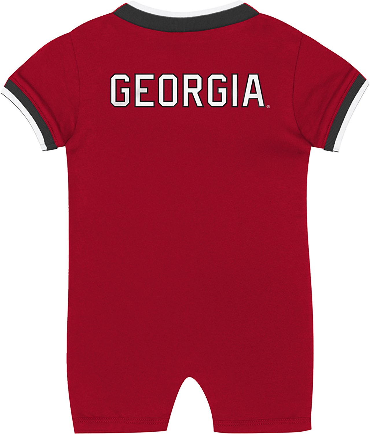 Outerstuff Infant University of Georgia Scatter Print Pinch Short Sleeve Romper - view number 2