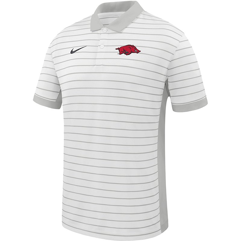 Nike Men's University of Arkansas Dri-FIT Victory Stripe Polo Shirt