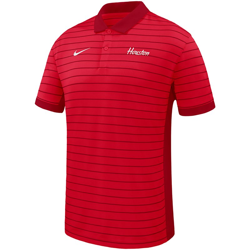 Nike Men's University of Houston Dri-FIT Victory Stripe Polo Shirt
