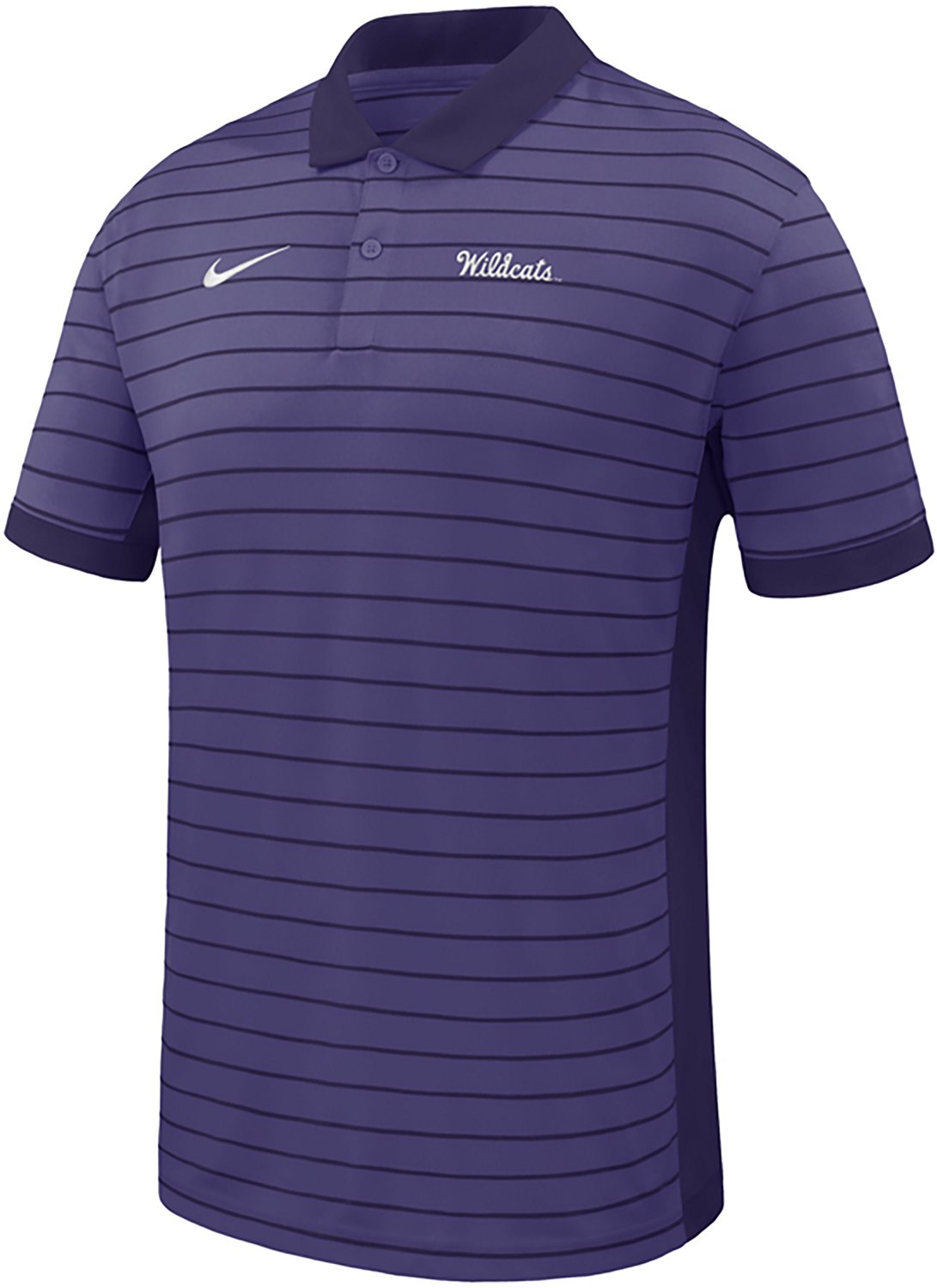 Nike Men's Kansas State University Dri-FIT Victory Stripe Polo Shirt