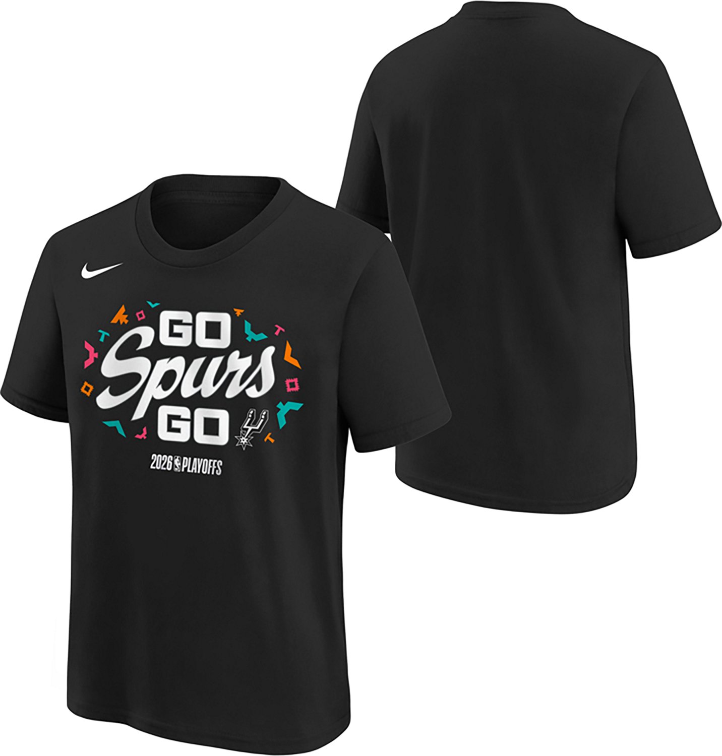 Nike Kids' San Antonio Spurs 2025-26 Playoff Mantra T-shirt - view number 3