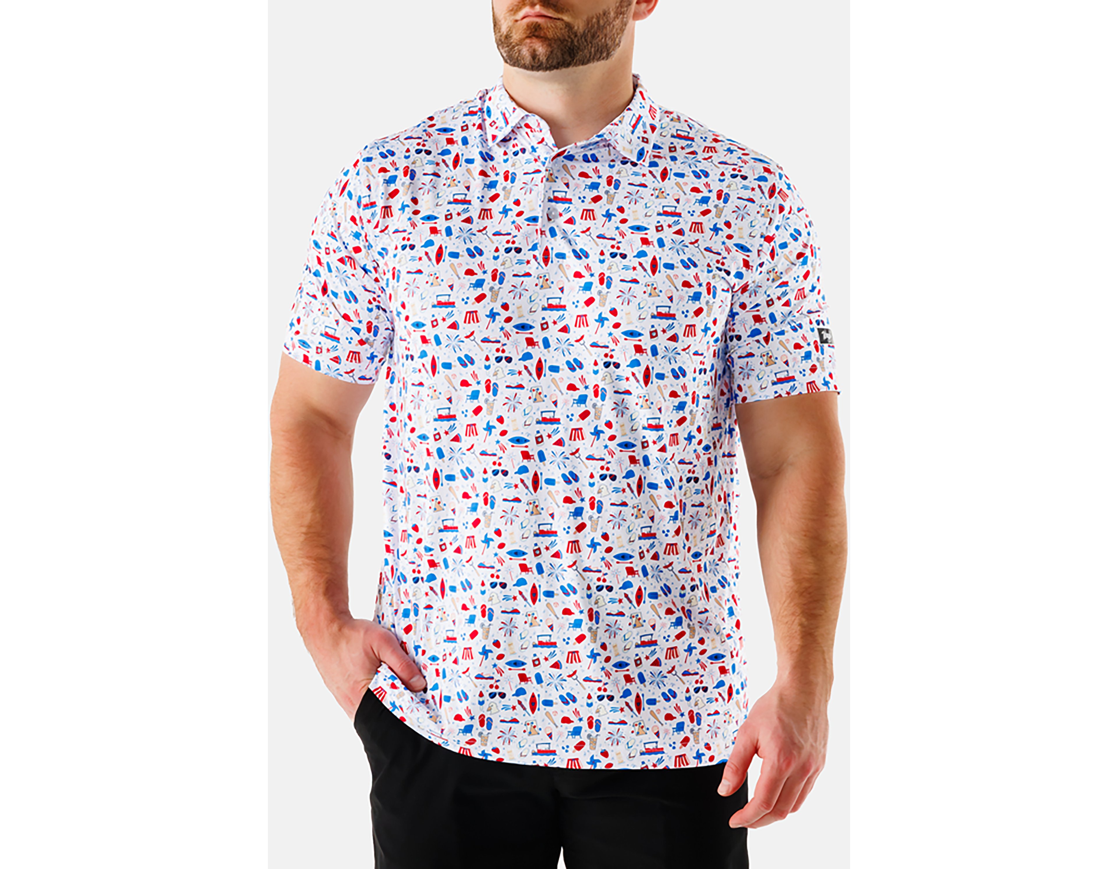 Waggle Men's Americana Polo Shirt