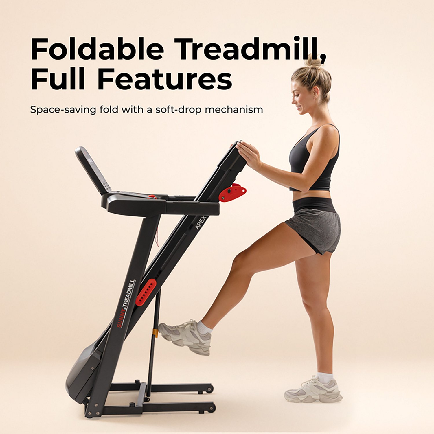 Sunny Health & Fitness APEX 300 SMART Motorized Treadmill with WIFI & Bluetooth - view number 7