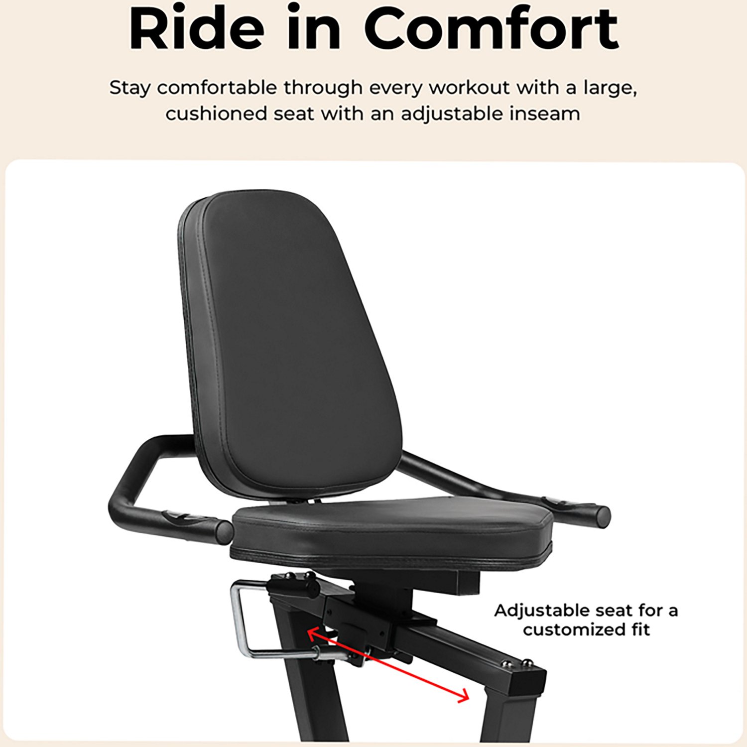 Sunny Health & Fitness Smart Performance Interactive Series Recumbent Elliptical Cross Trainer - view number 3