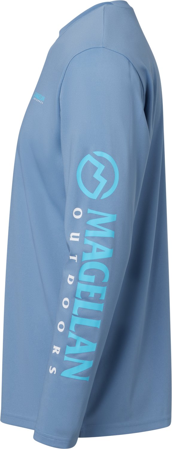 Magellan Outdoors Men's Casting Crew Core Graphic Long Sleeve T-shirt                                                            - view number 3
