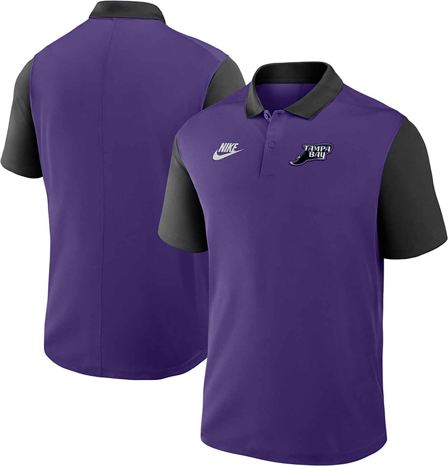 Nike Men's Tampa Bay Rays Cooperstown MLB Victory Polo Shirt - view number 3