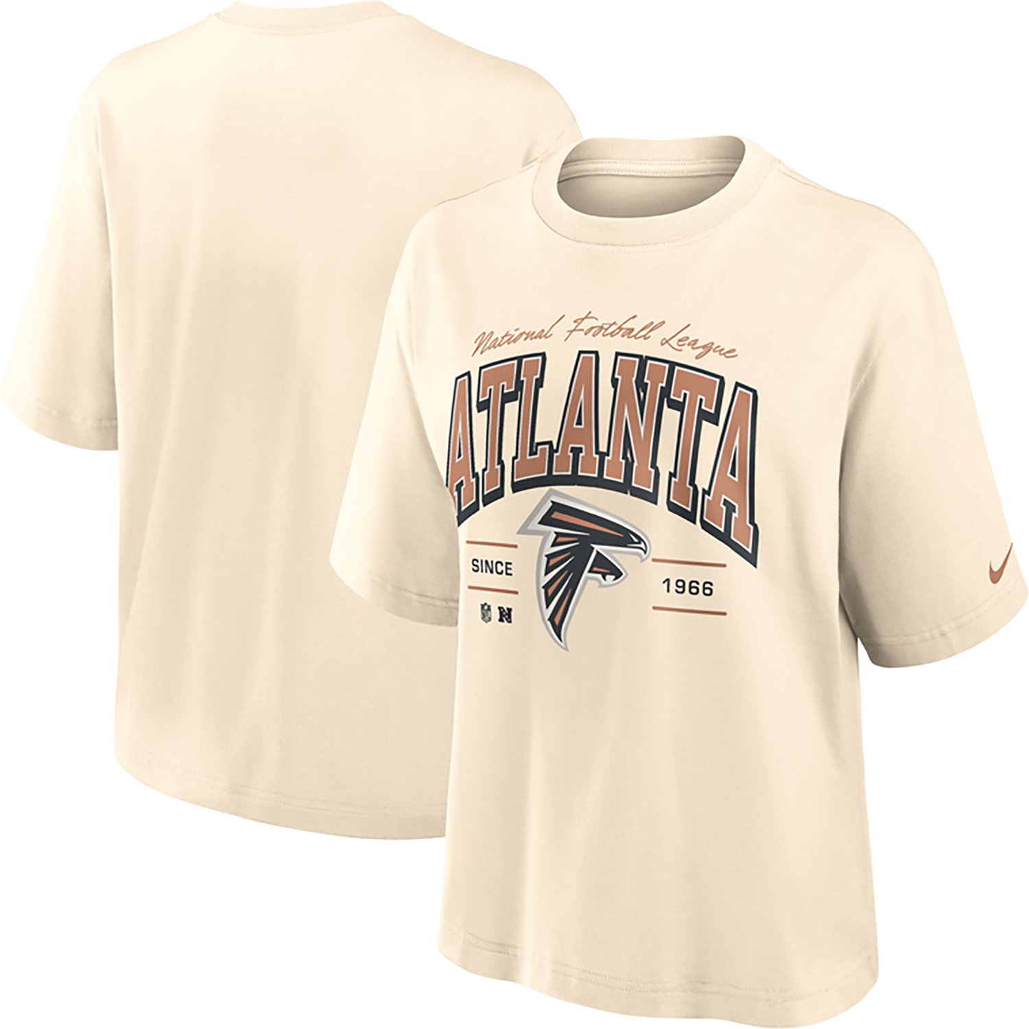 Nike Women's Atlanta Falcons Vintage Mod Boxy Graphic T-shirt - view number 3