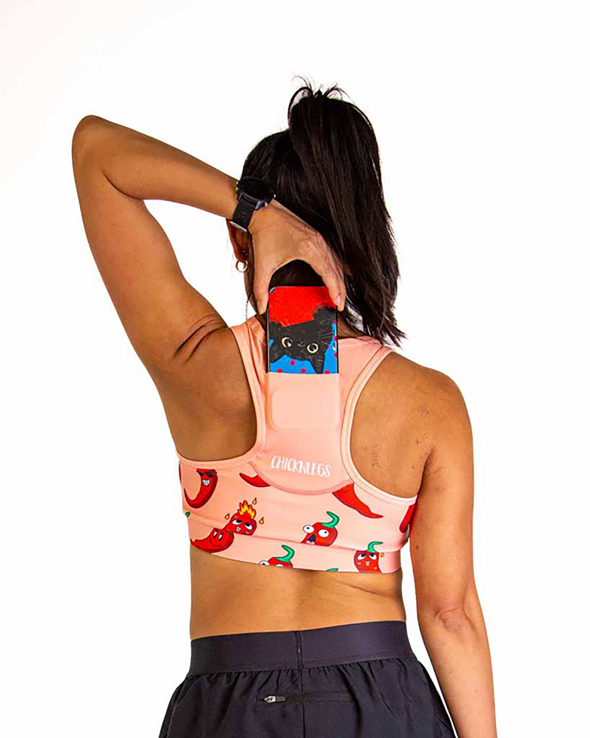 Chicknlegs Women's Chase Pack Chilis OG Low Support Sports Bra  - view number 3