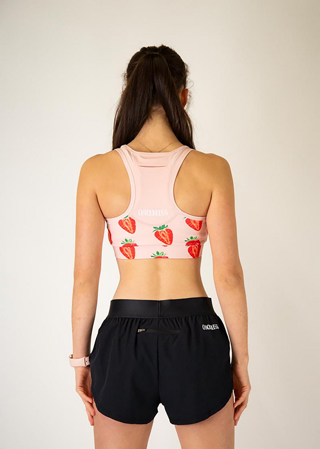 Chicknlegs Women's Strawberry Szn OG Low Support Sports Bra  - view number 2