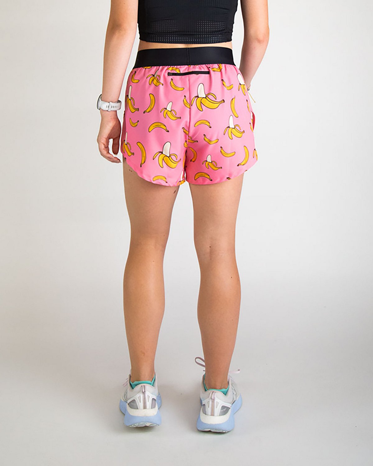 Chicknlegs Women's Pink Bananas Split Shorts 4