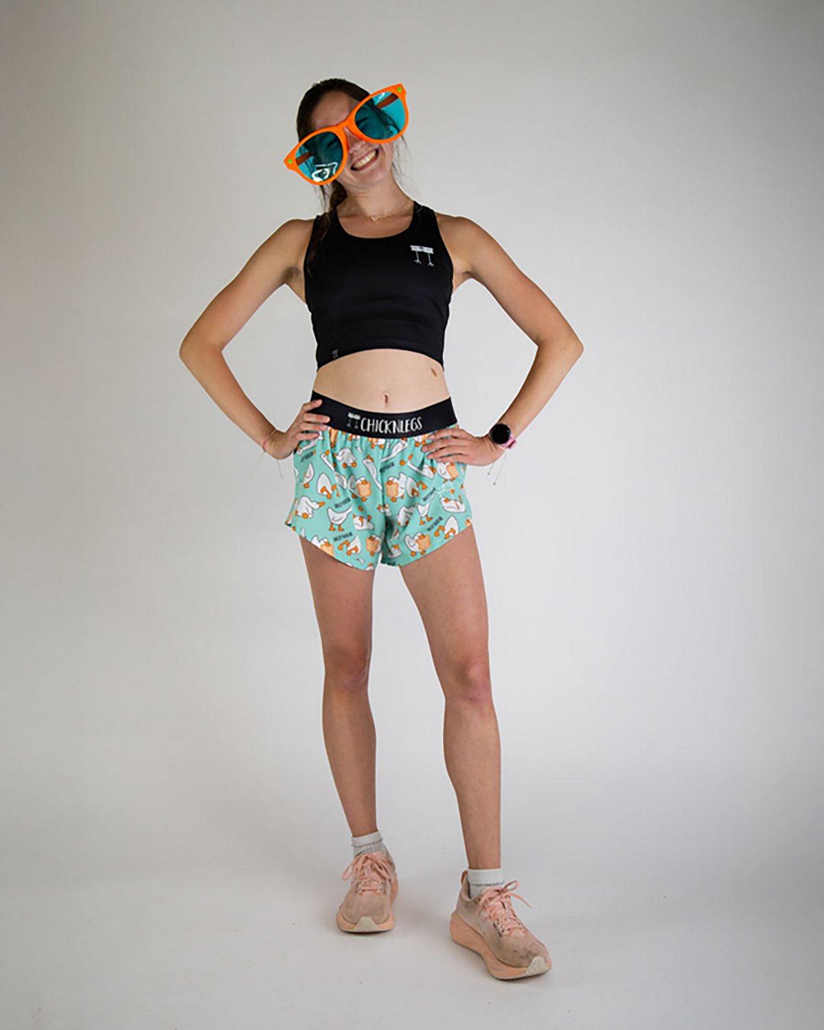 Chicknlegs Women's Silly Goose Split Shorts 4 in - view number 3