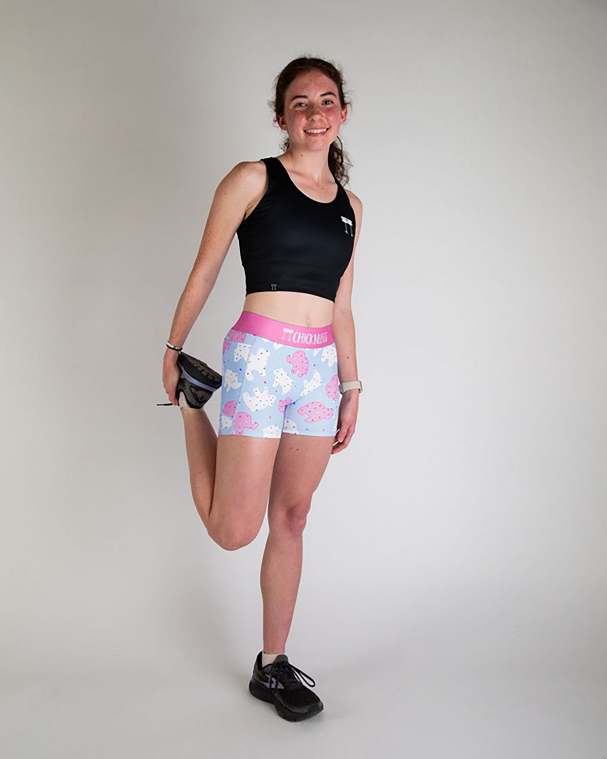 Chicknlegs Women's Animal Cookies Compression Shorts 3 in - view number 3