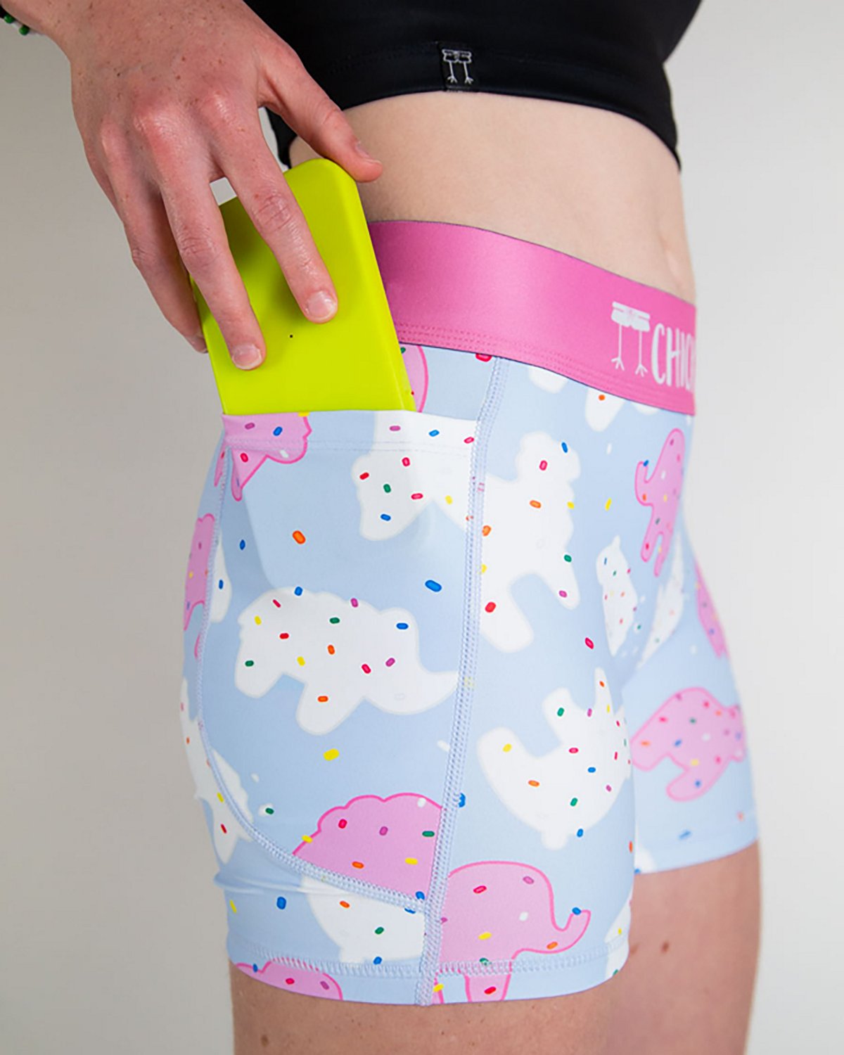 Chicknlegs Women's Animal Cookies Compression Shorts 3 in - view number 4