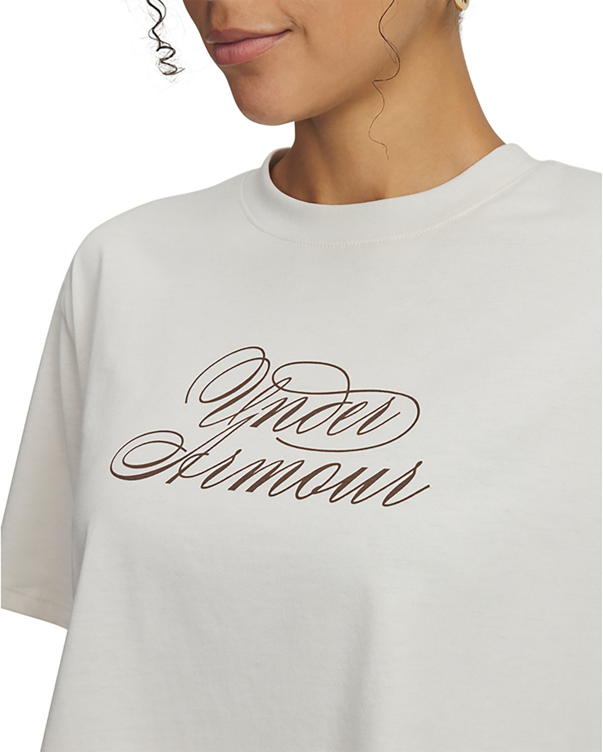 Under Armour Women's Script Heart Crop Graphic T-shirt - view number 3